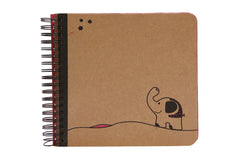 Walking Ele Spiral Album Large Pink
